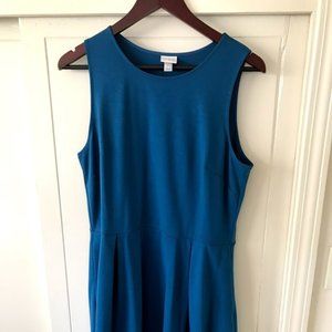 Full Skirt Teal Dress